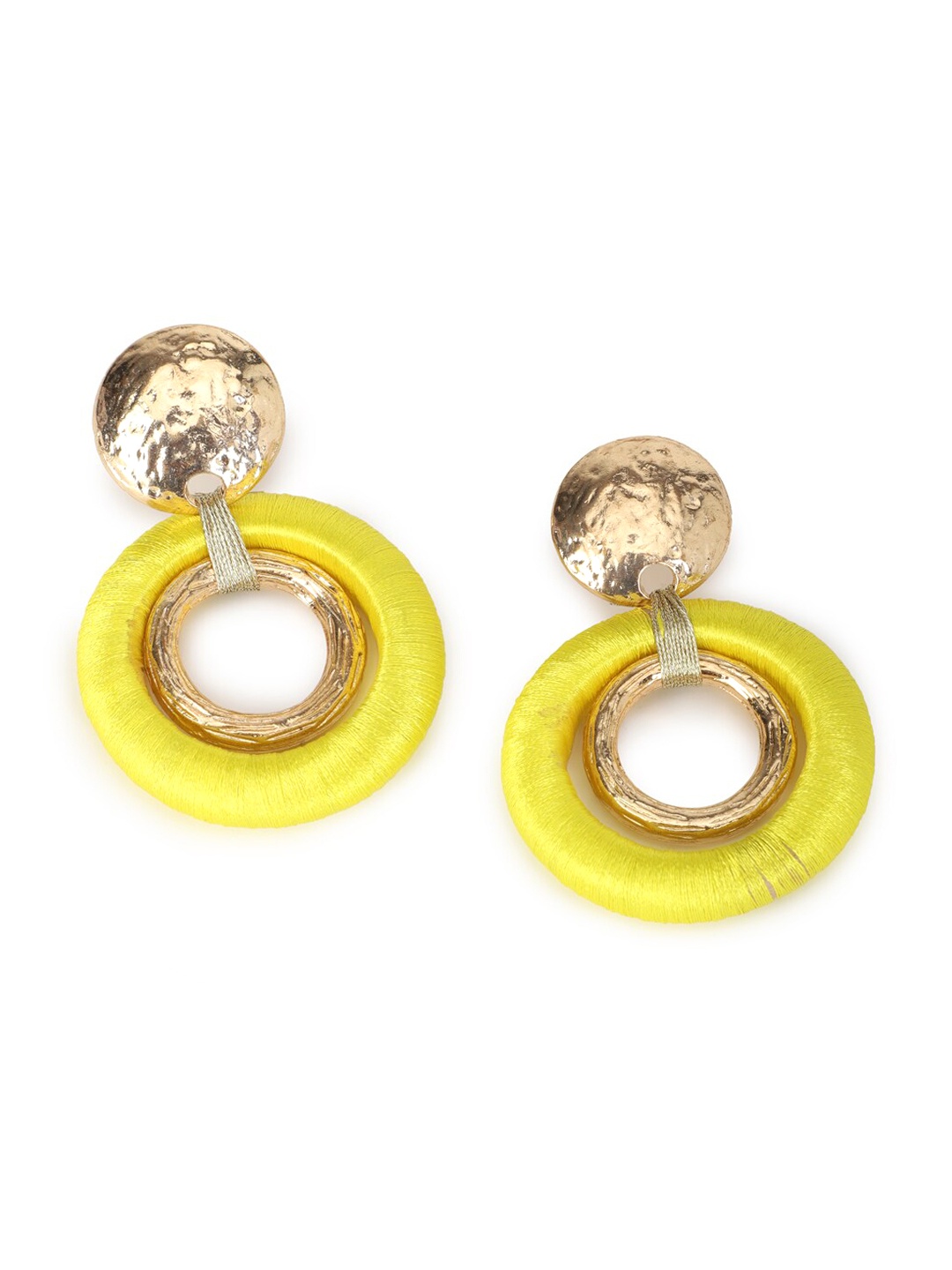 

FOREVER 21 Yellow Contemporary Drop Earrings