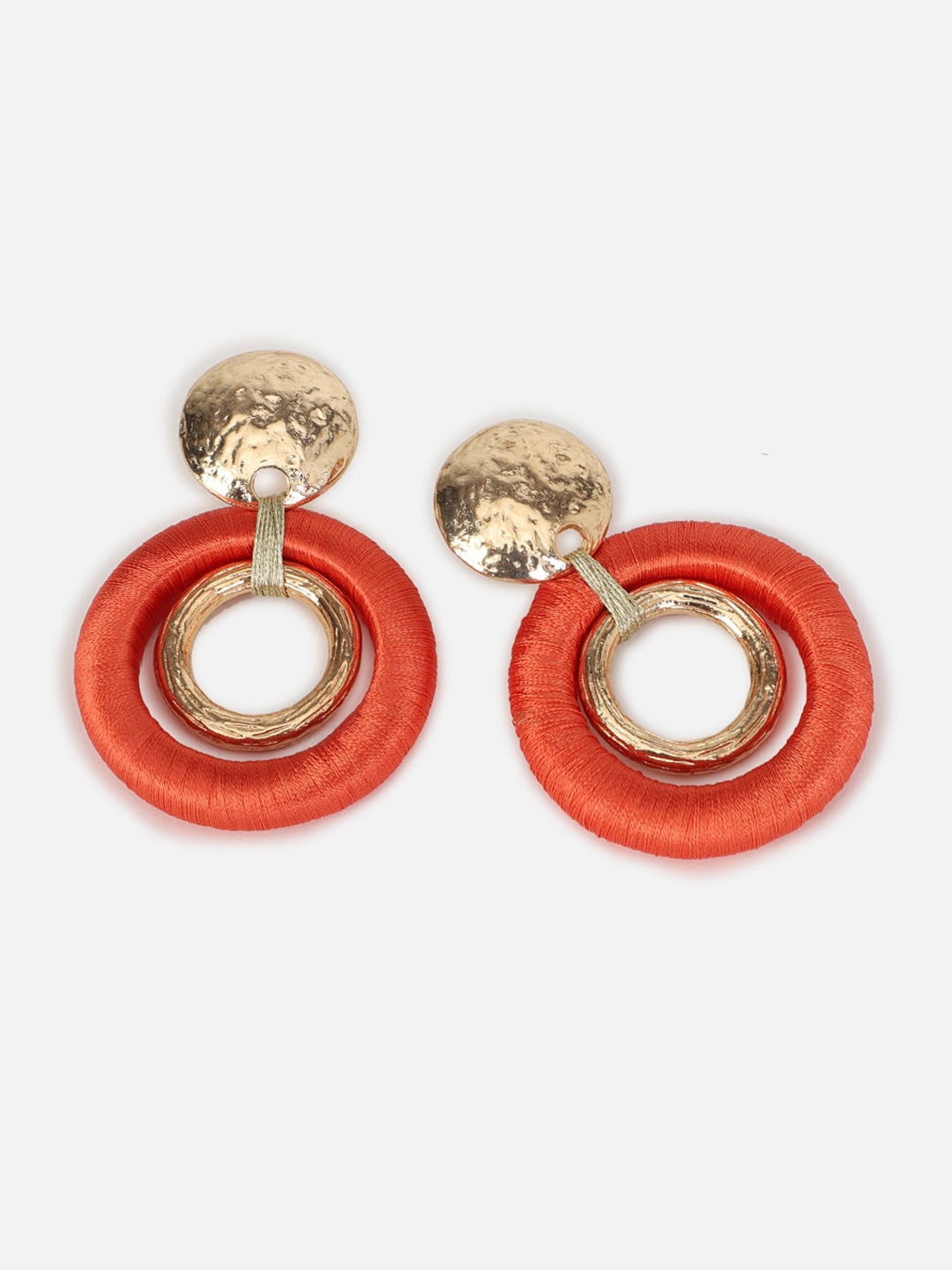 

FOREVER 21 Orange Contemporary Drop Earrings