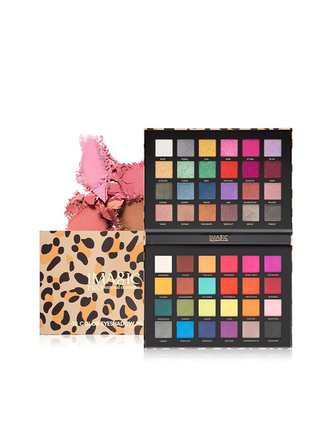 

IMAGIC Professional Cosmetics 48 Colors Eyeshadow Pallette - Shade EY345, Multi