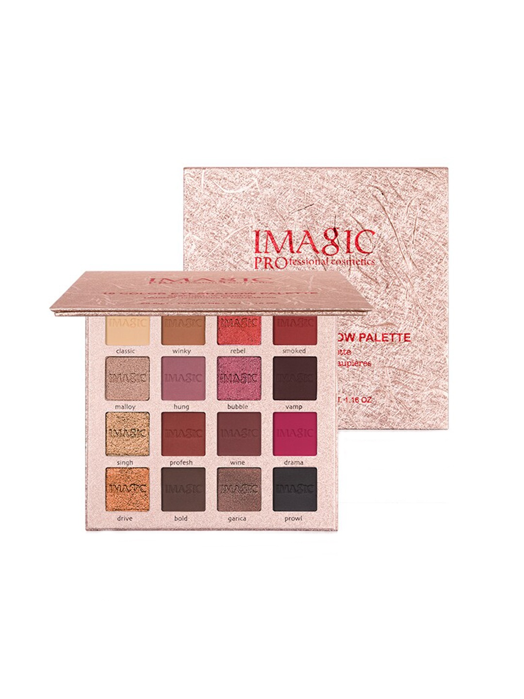 

IMAGIC Professional Cosmetics Charm 16 Color Eyeshadow Palette - Shade EY318, Multi