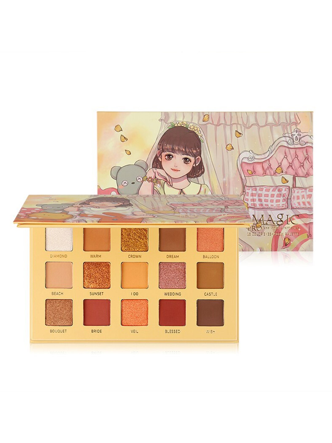 

IMAGIC 15 Colors Wedding Dream Eyeshadow Palette EY329, Multi