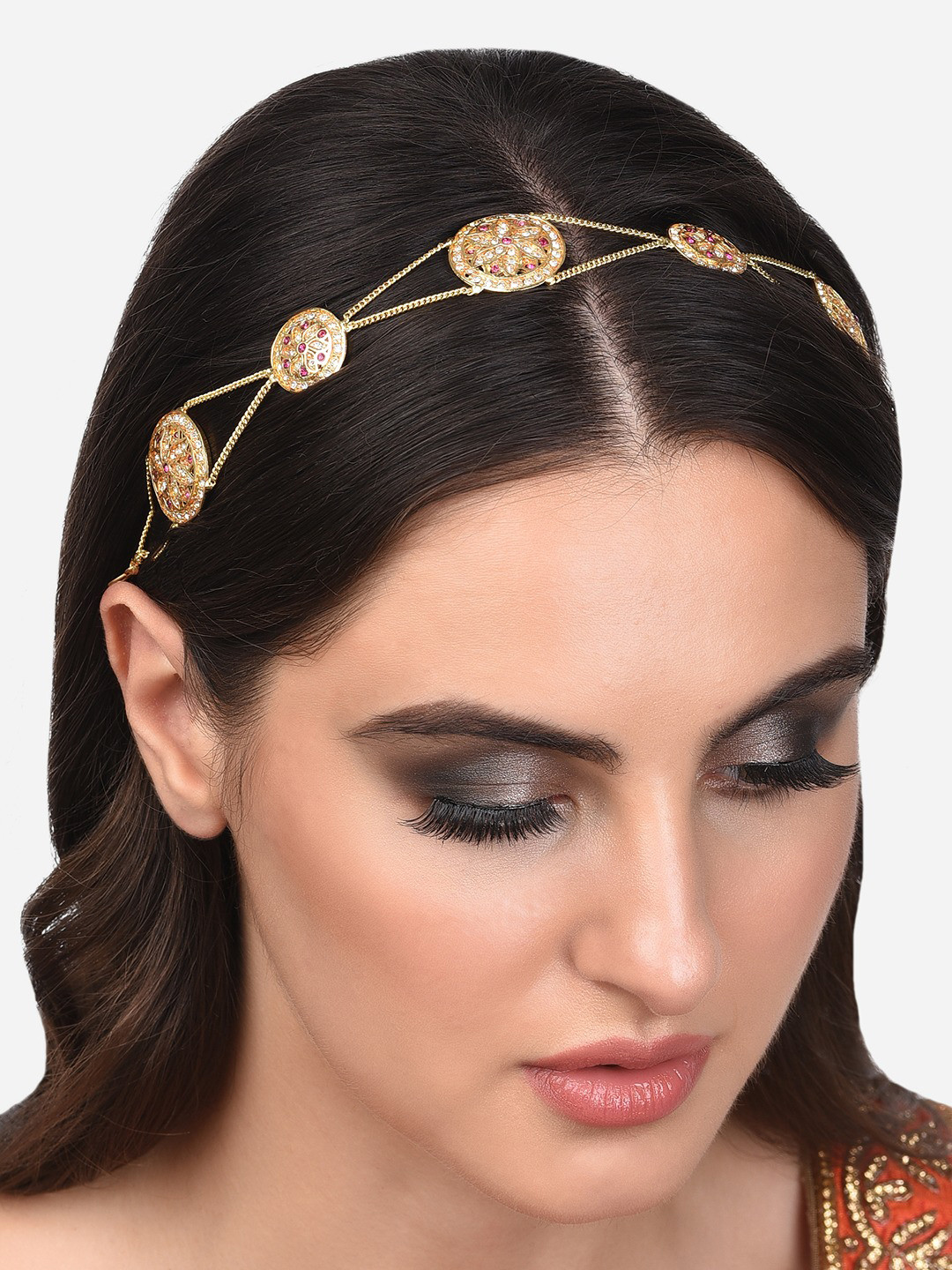 

Zaveri Pearls Women Pink Hair Accessory