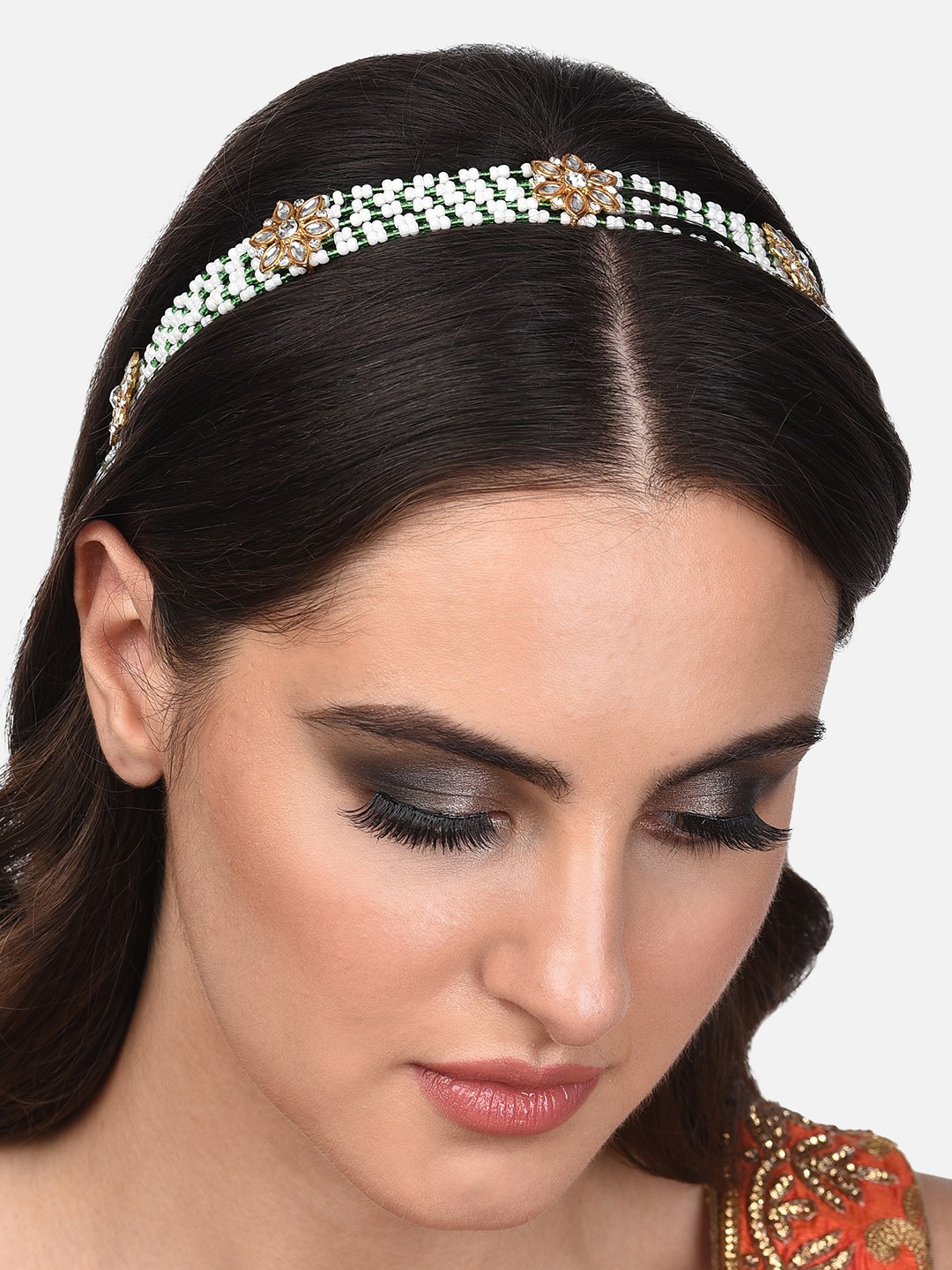 

Zaveri Pearls Women Green Hair Accessory