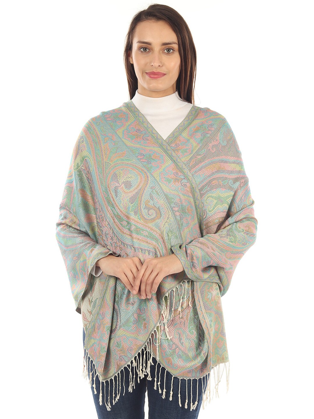 

MUFFLY Women Multi Stoles, Grey