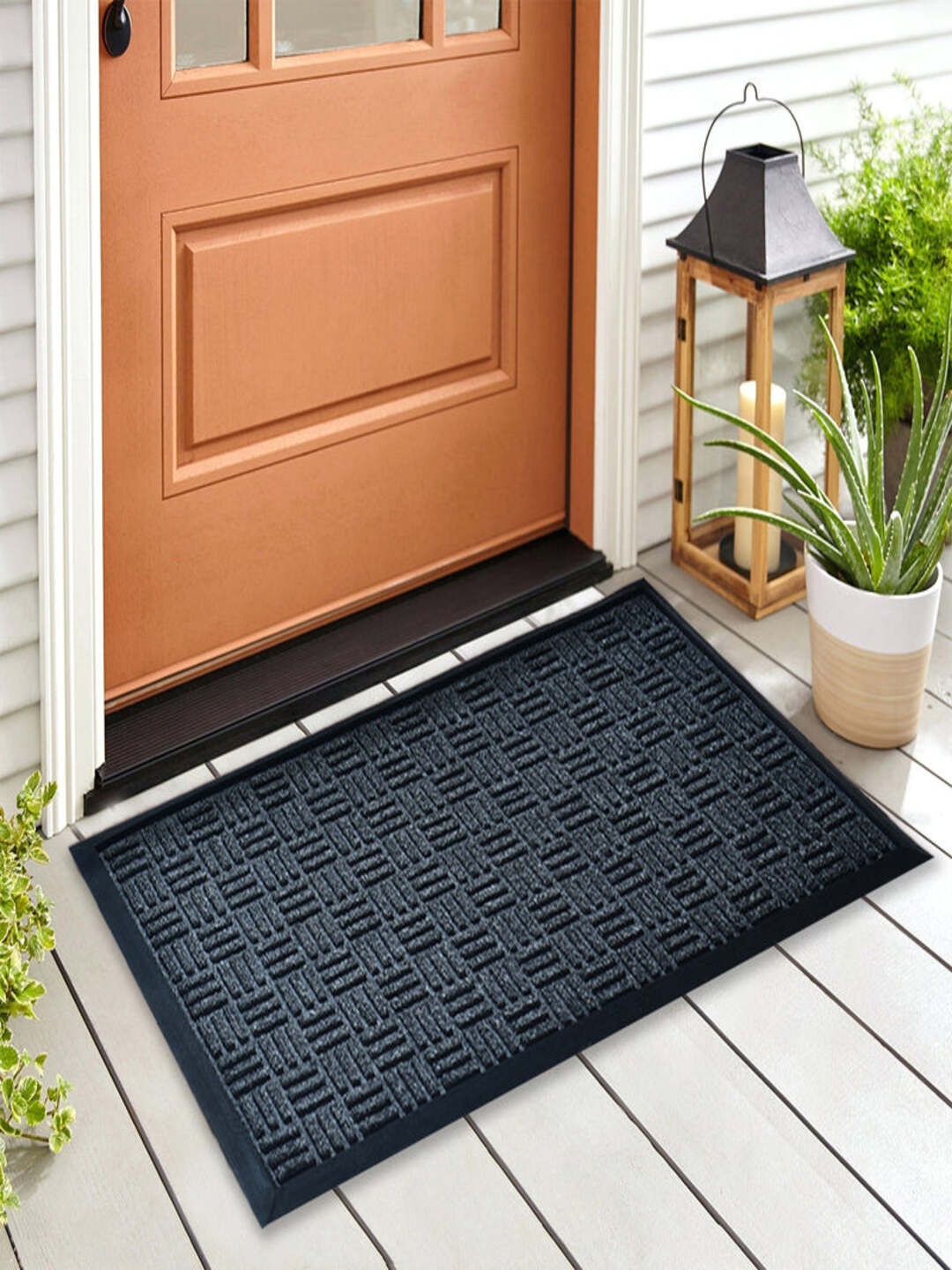 

Athome by Nilkamal Black Textured Anti-Skid Doormat