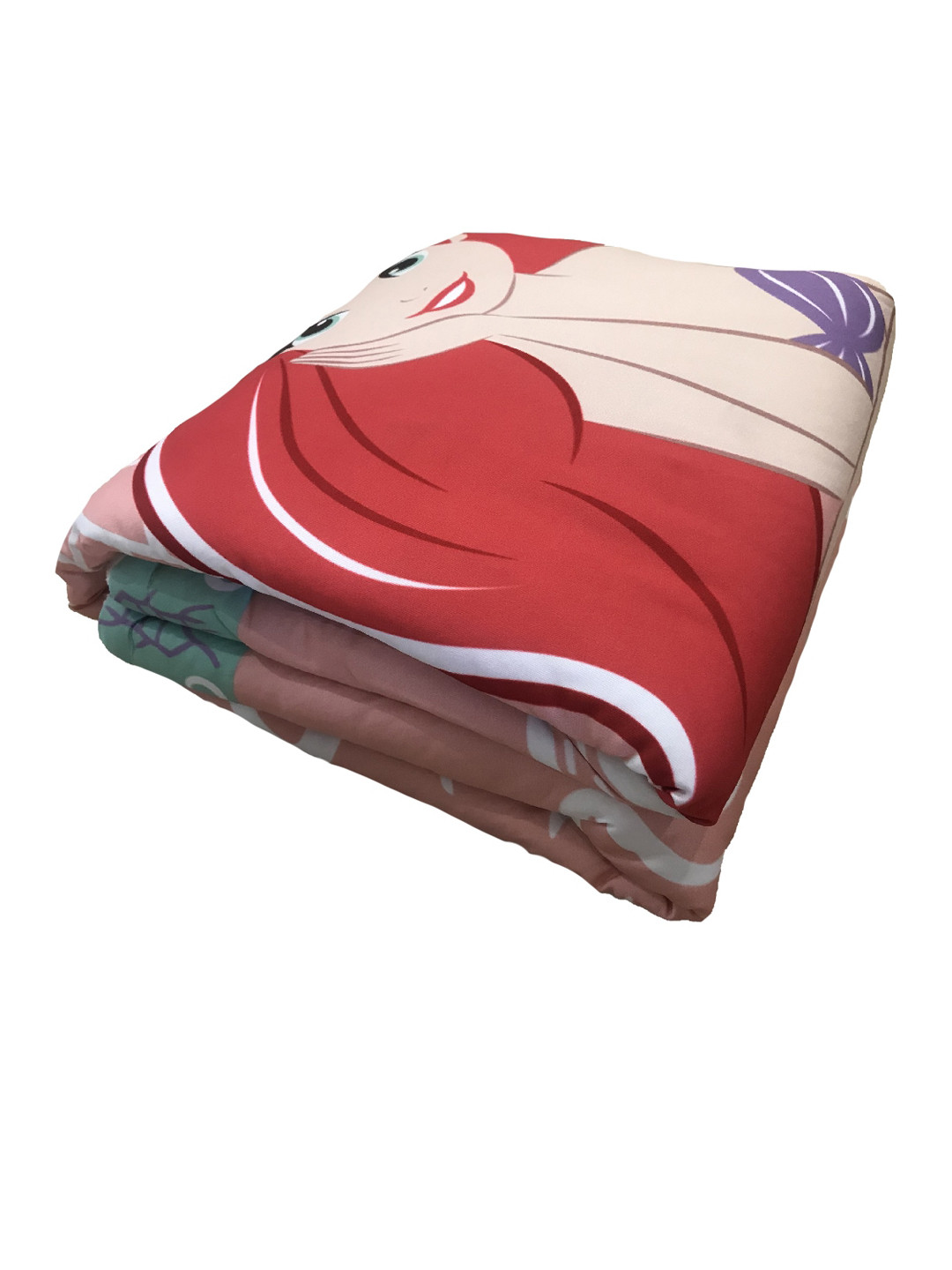 

Disney Pink Cartoon Characters AC Room 120 GSM Single Bed Quilt