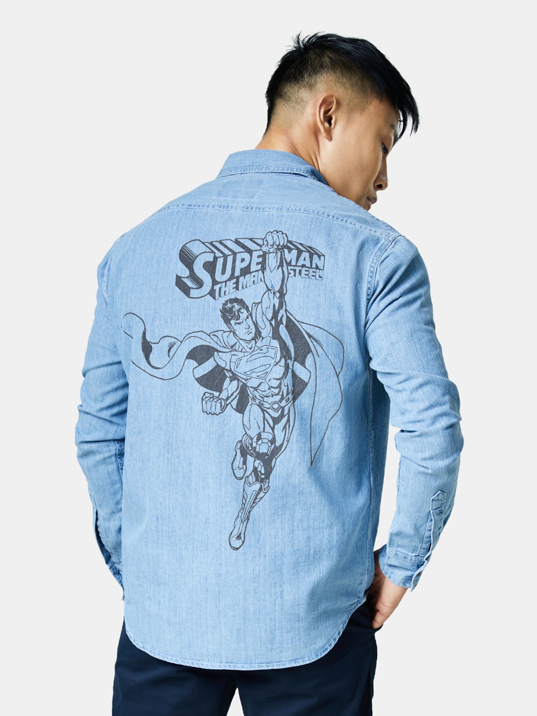 

The Souled Store Men Blue Regular Fit Printed Casual Shirt