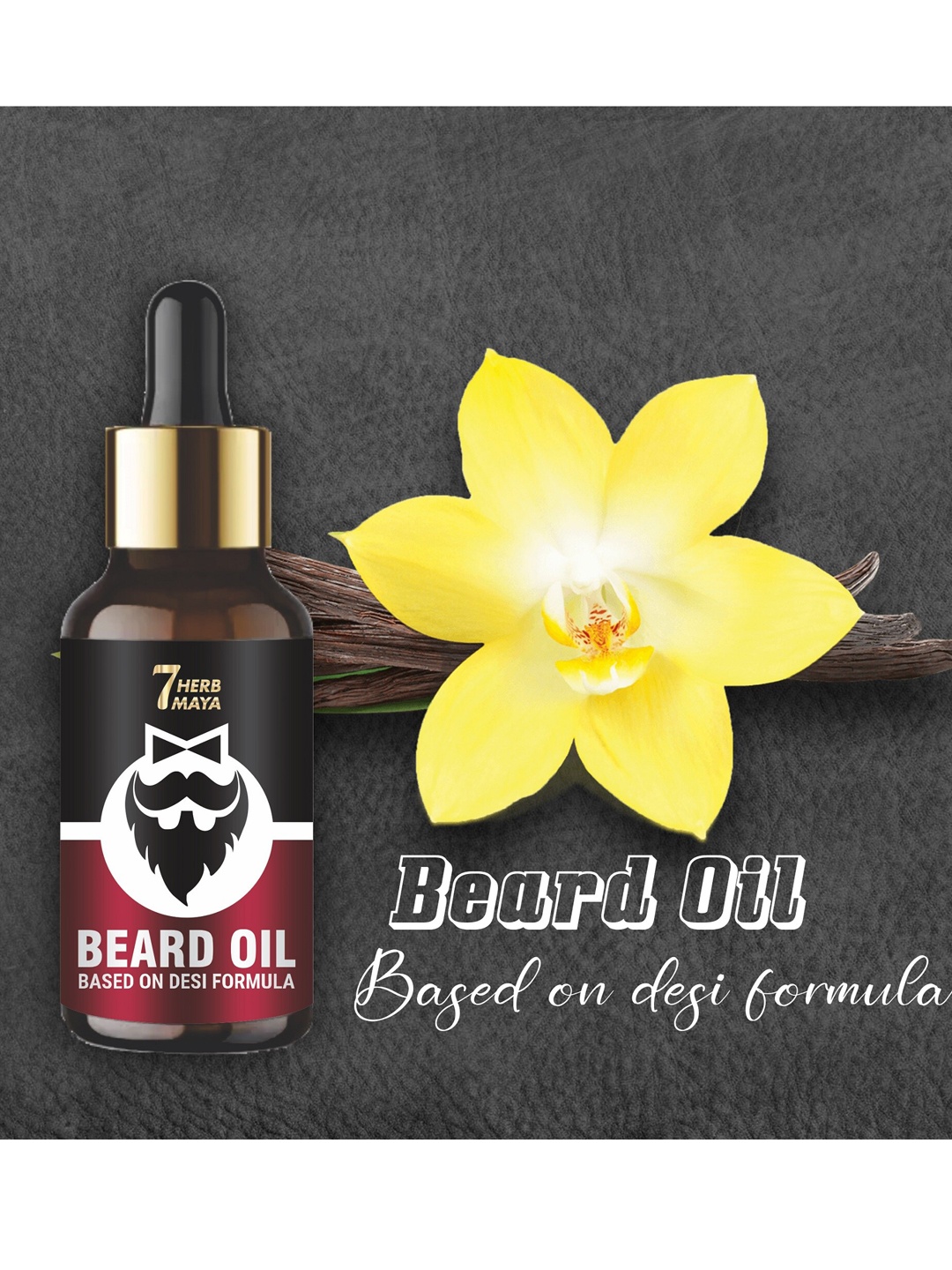 

7Herbmaya Beard Oil - 30 ml, Black