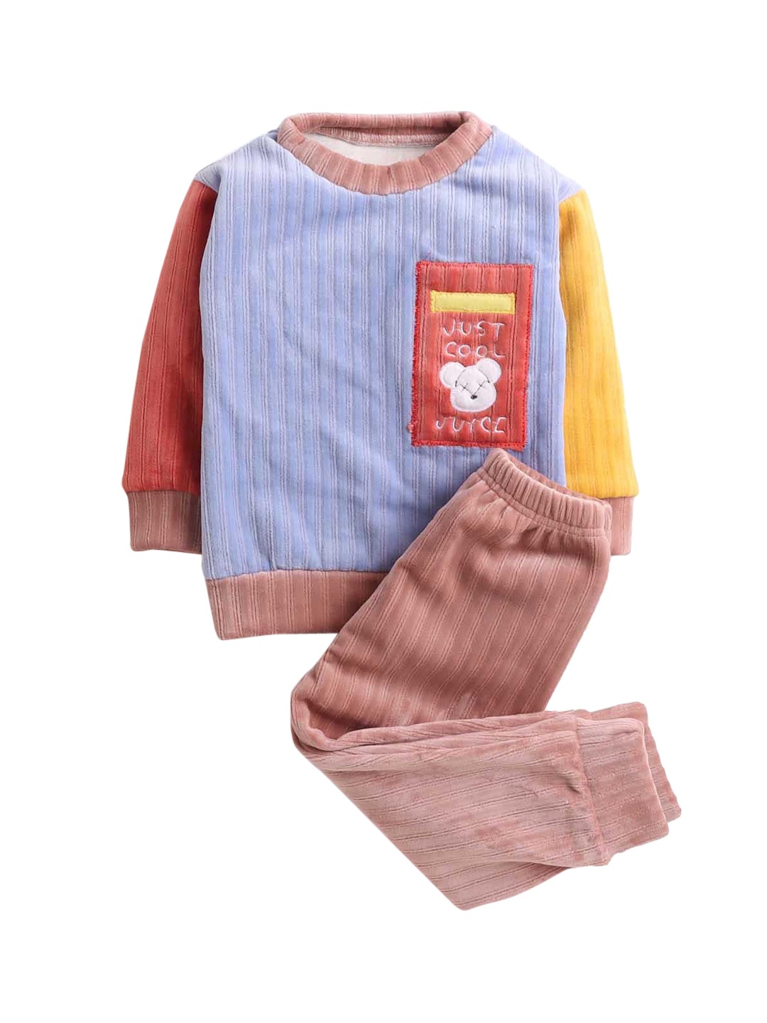 

Hopscotch Boys Multicoloured Printed T-shirt with Trousers, Multi