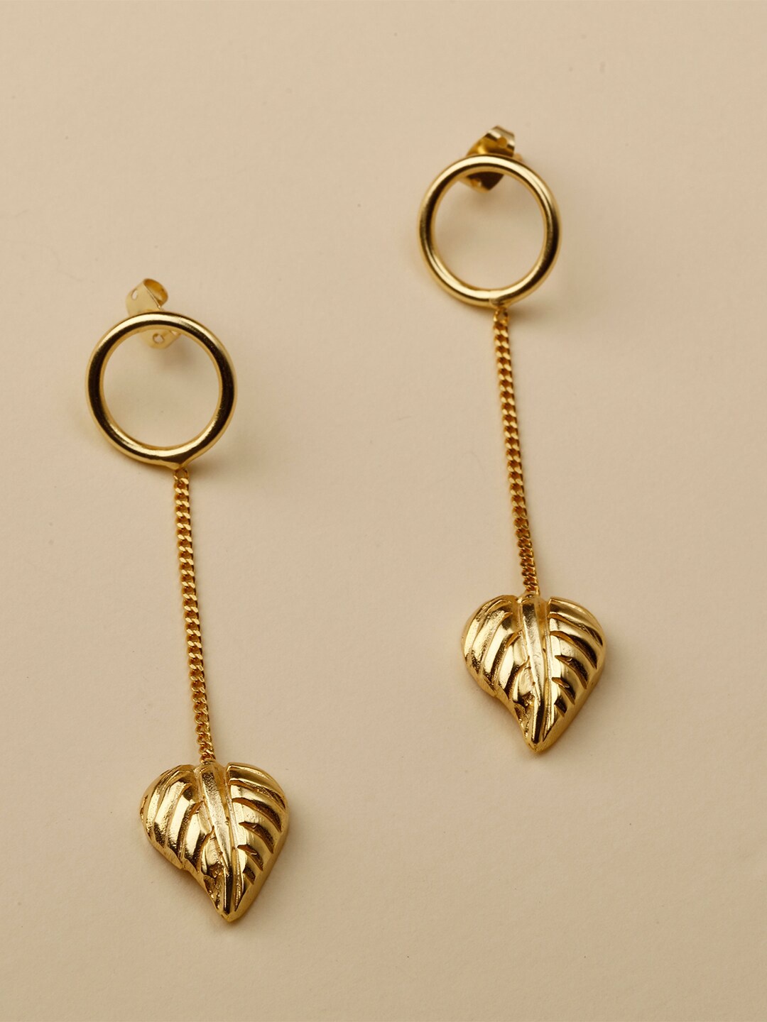 

STILSKII Gold-Toned Contemporary Drop Earrings