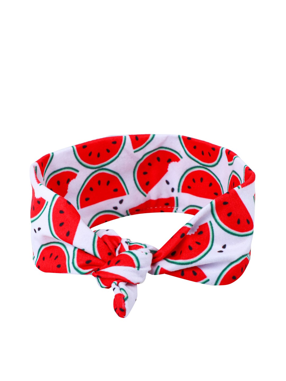 

Baby Moo Girls Red Watermelon Printed Bow Knot Chill Wrap Headband