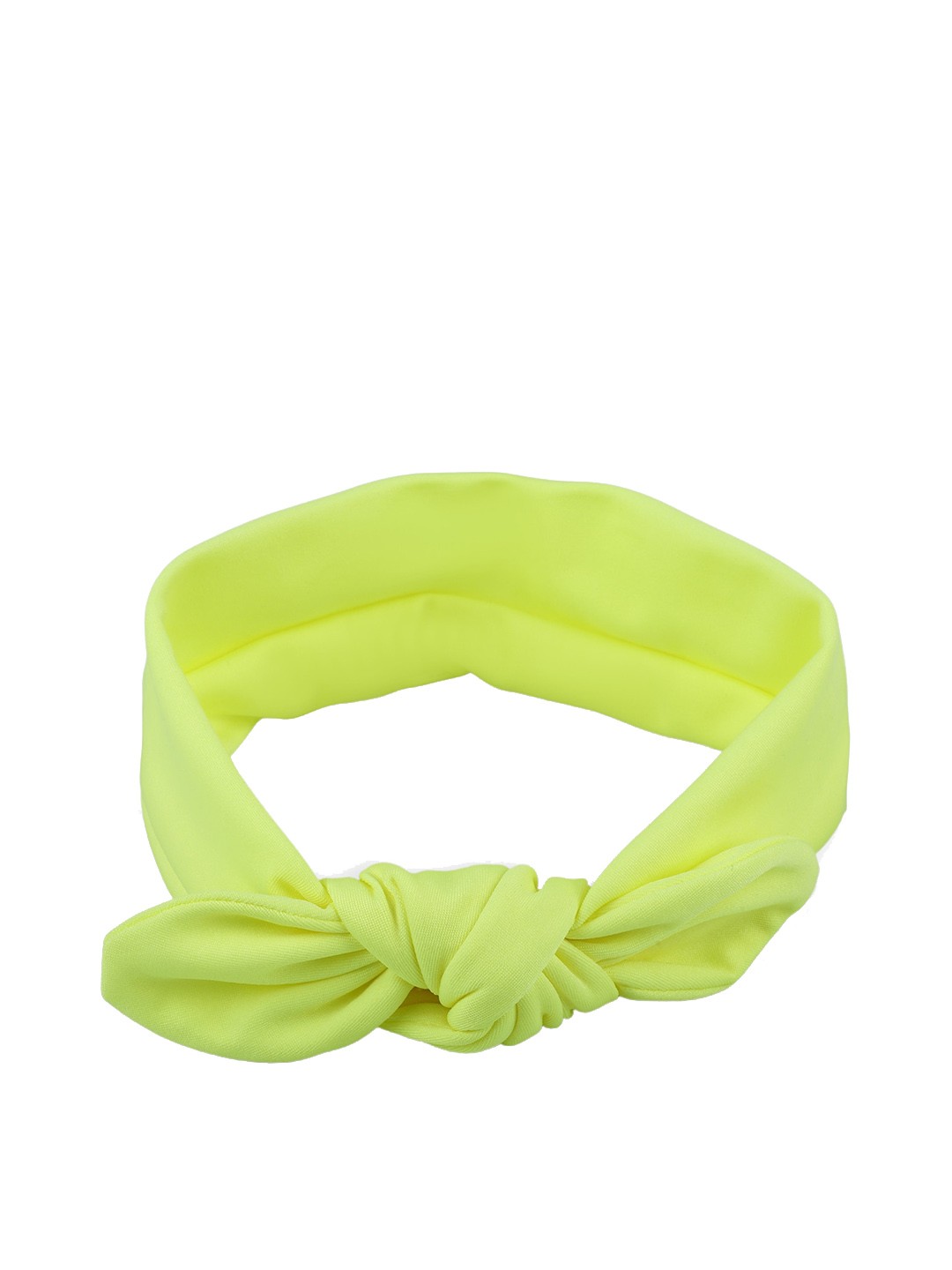 

Baby Moo Girls Yellow Solid Knot Headband