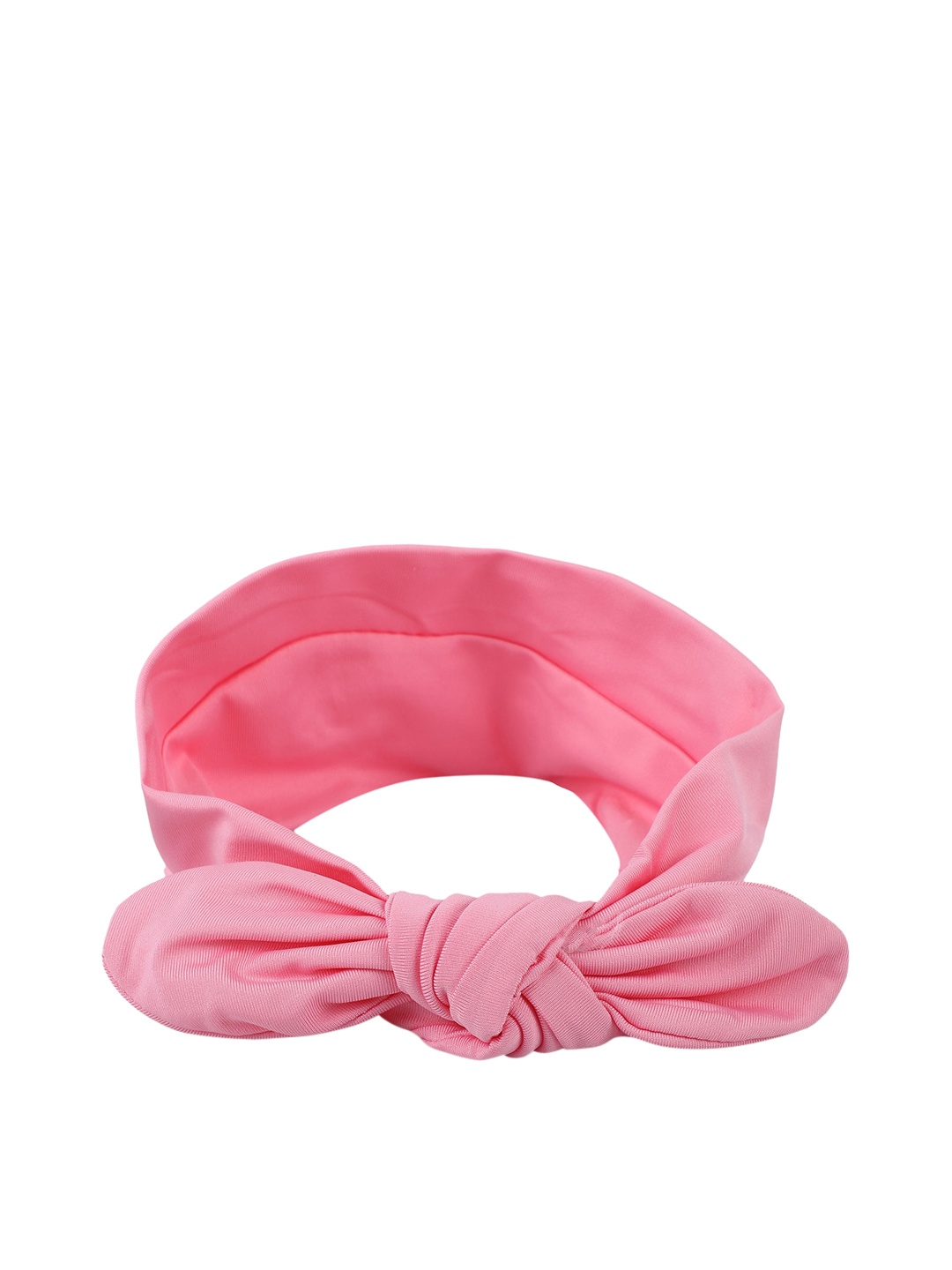 

Baby Moo Girls Pink Solid Turban Knot Hairbands