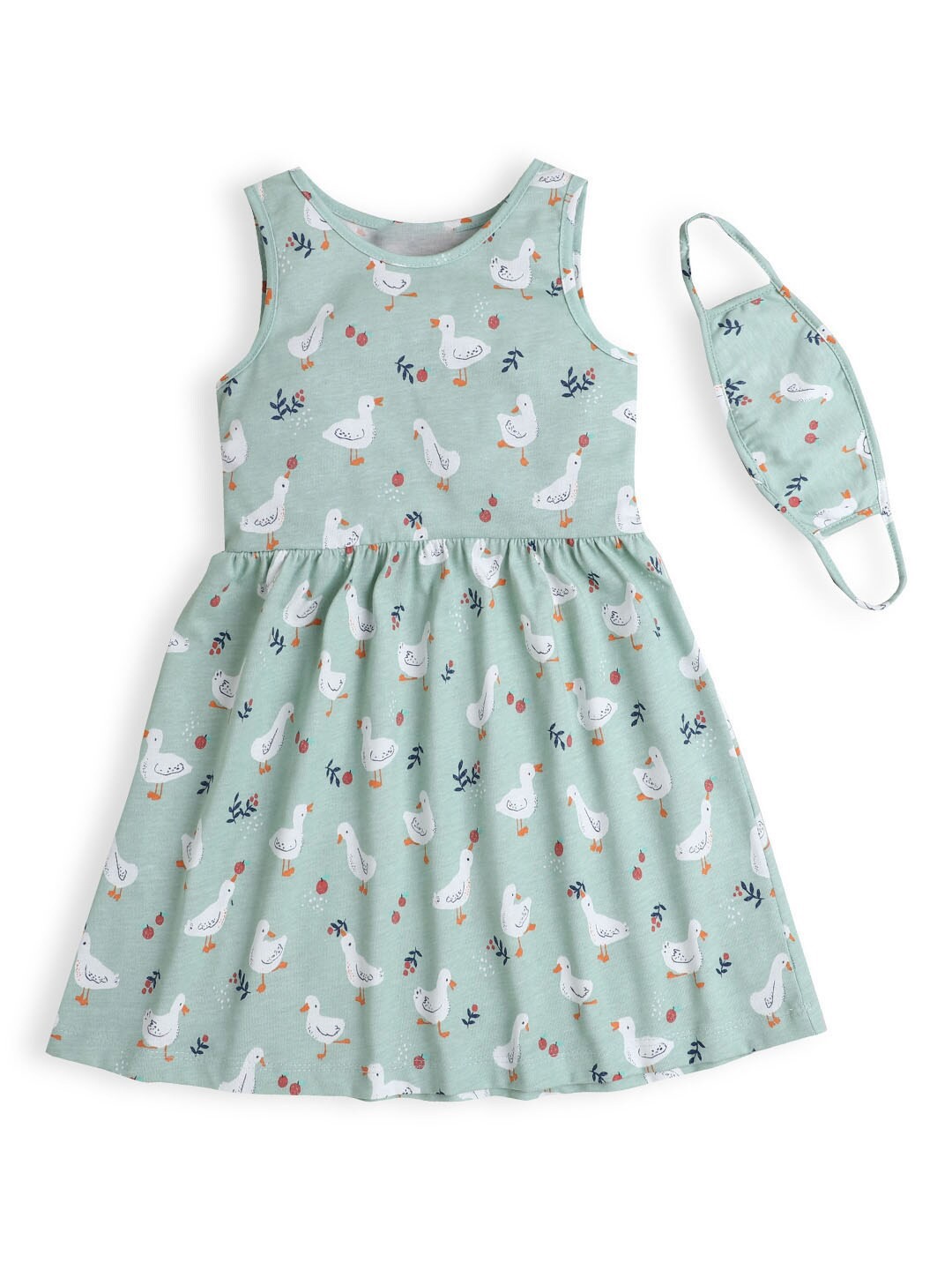 

Hopscotch Girls Green Fit and Flare Dress
