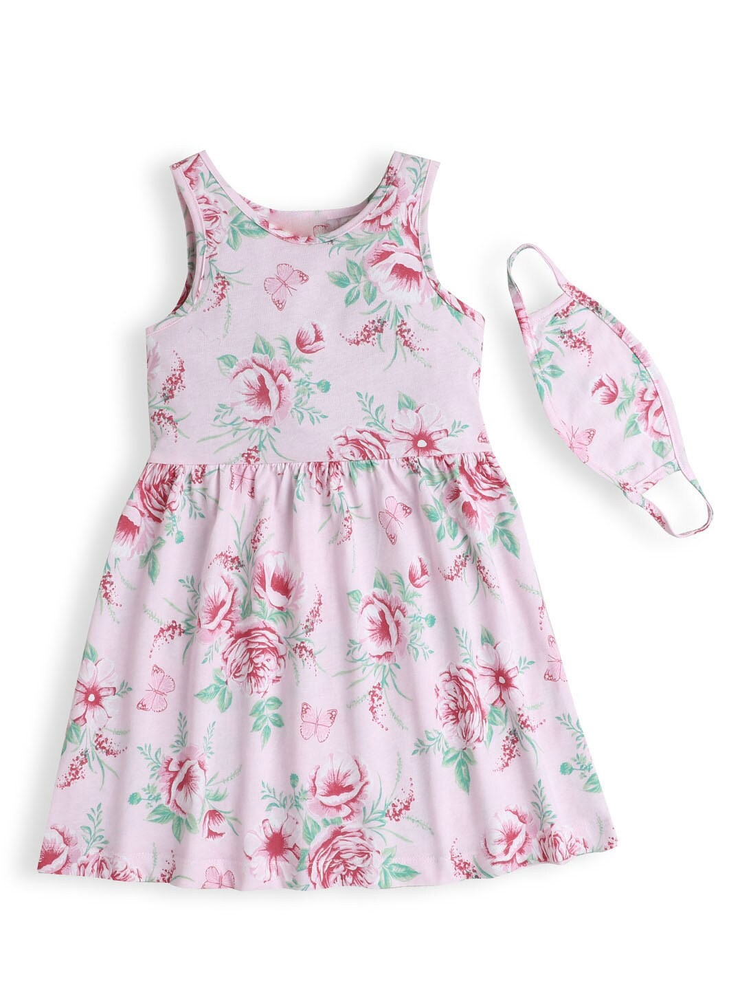 

Hopscotch Pink Floral Fit and Flare Dress