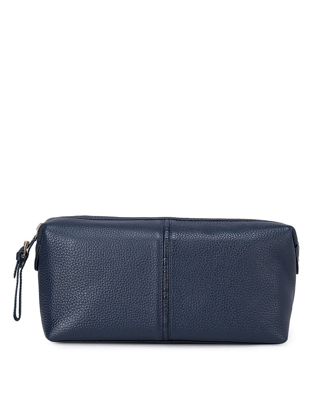 

Da Milano Unisex Blue Textured Travel Pouch