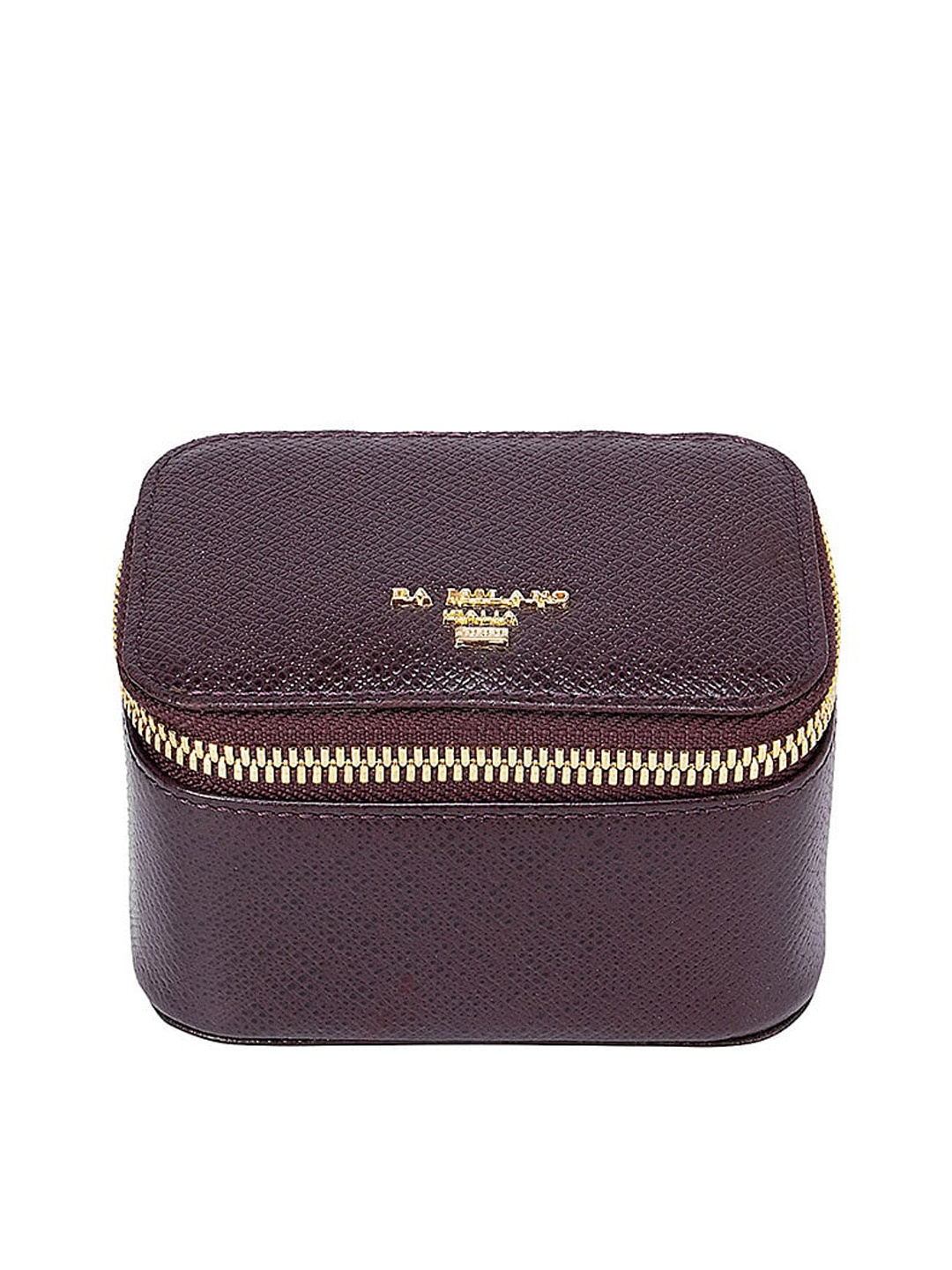 

Da Milano Brown Textured Travel Pouch