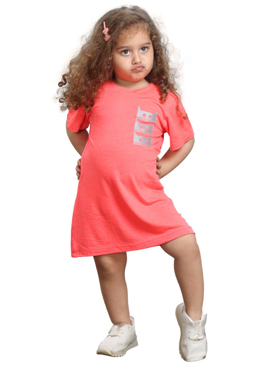 

SIDROCK Pink T-shirt Dress