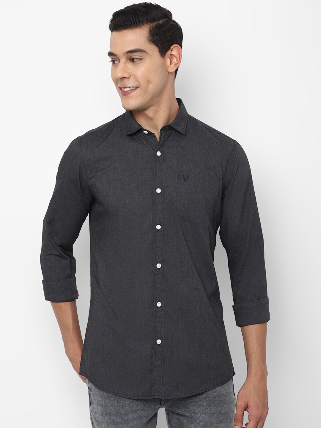

Allen Solly Sport Men Grey Casual Shirt