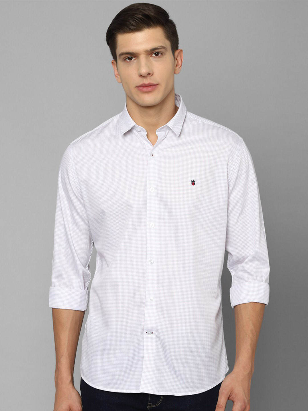 

Louis Philippe Sport Men White Slim Fit Printed Casual Shirt