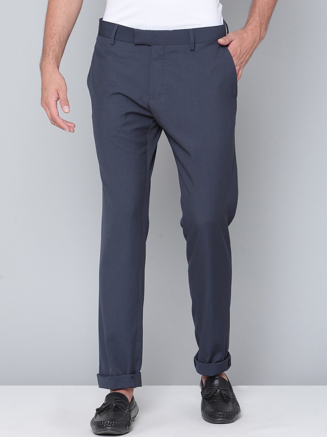 

Antony Morato Men Blue Slim Fit Trousers
