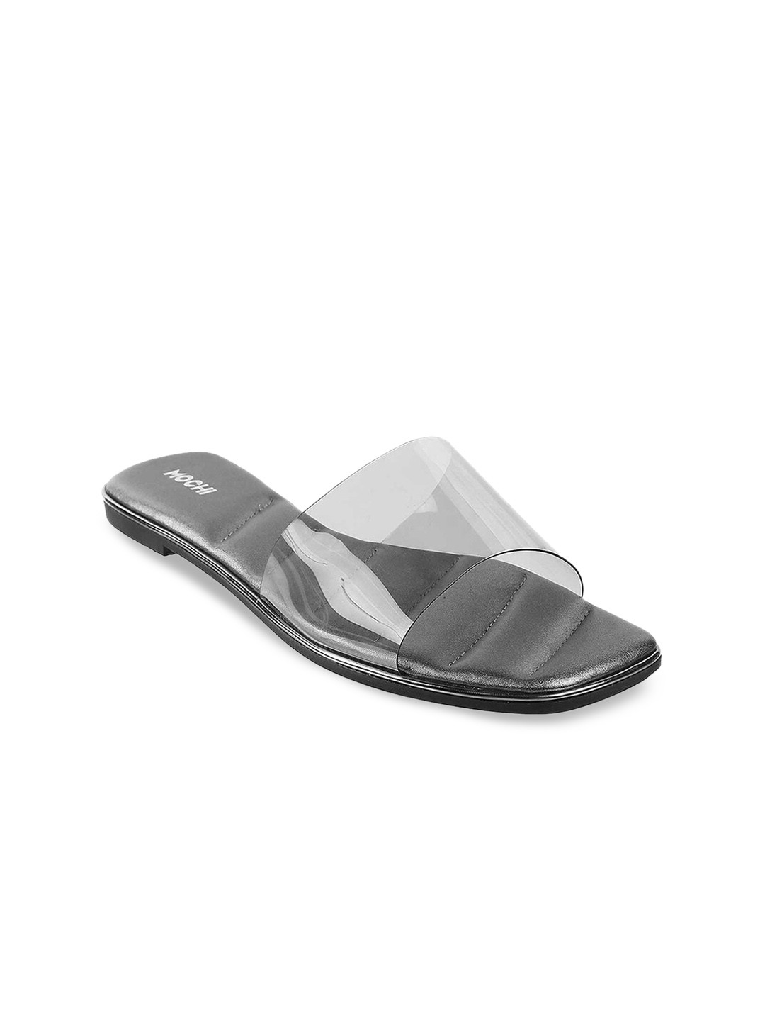 

Mochi Women Black Printed Open Toe Flats
