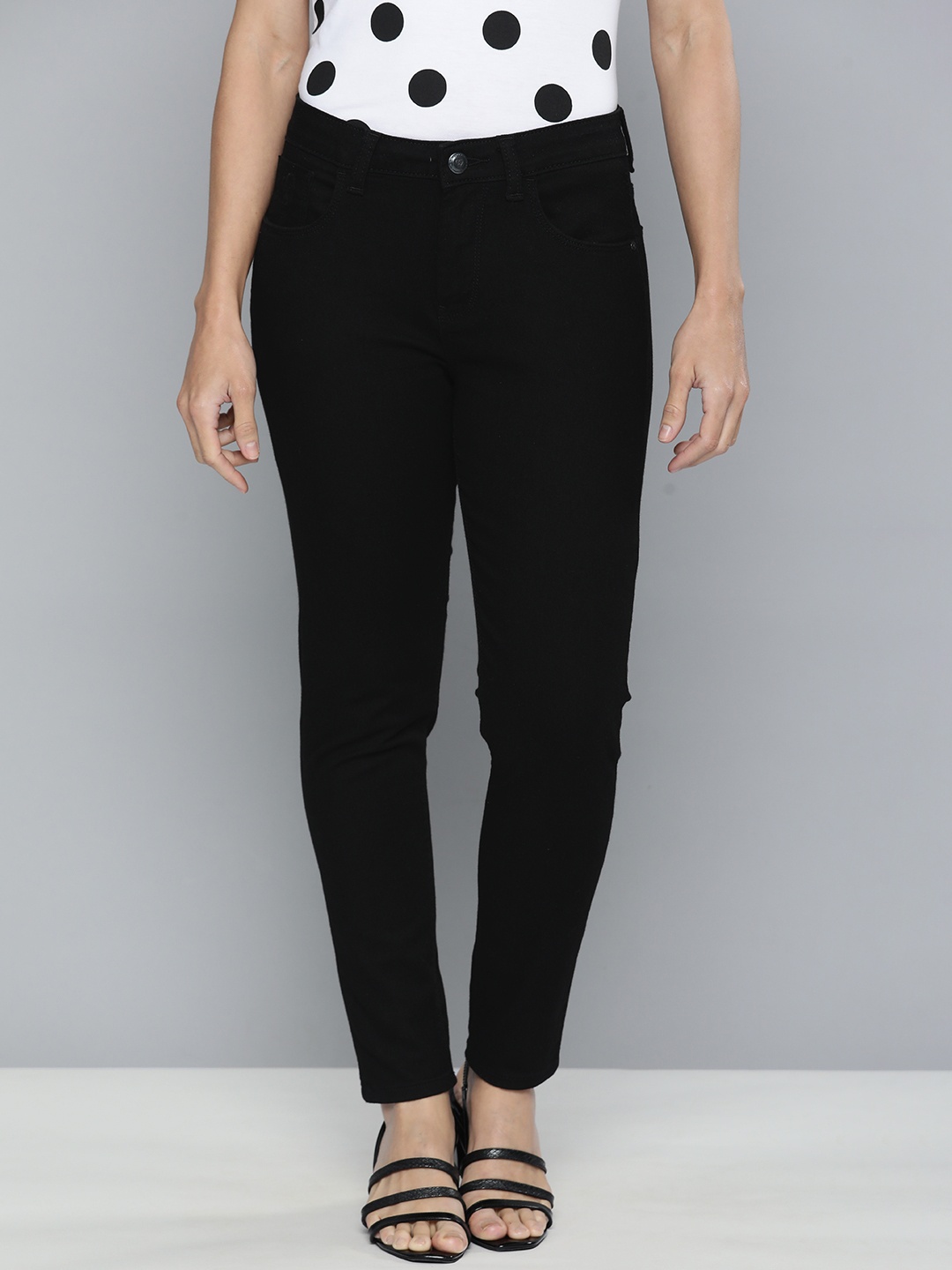 

Flying Machine Women Black Veronica Skinny Fit Stretchable Jeans
