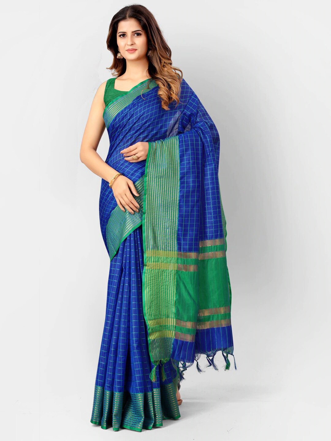 

KALINI Women Blue Sarees