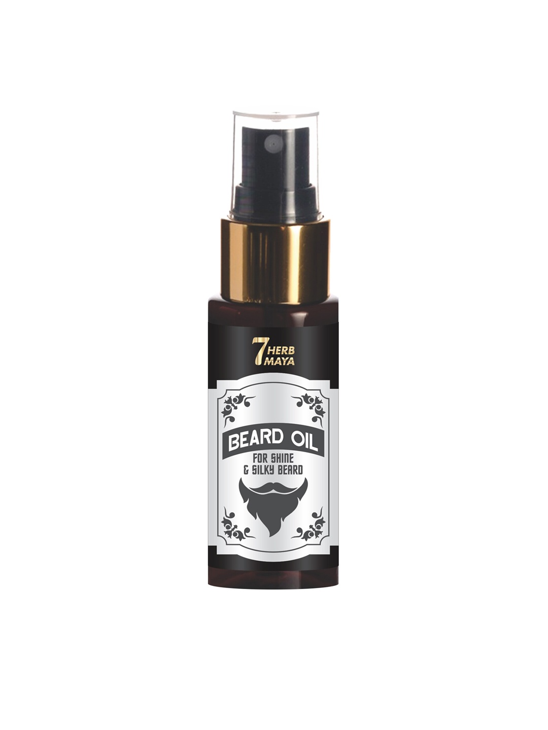 

7Herbmaya Beard Growth Oil For Shiny & Silky Beard - 30 ml, White