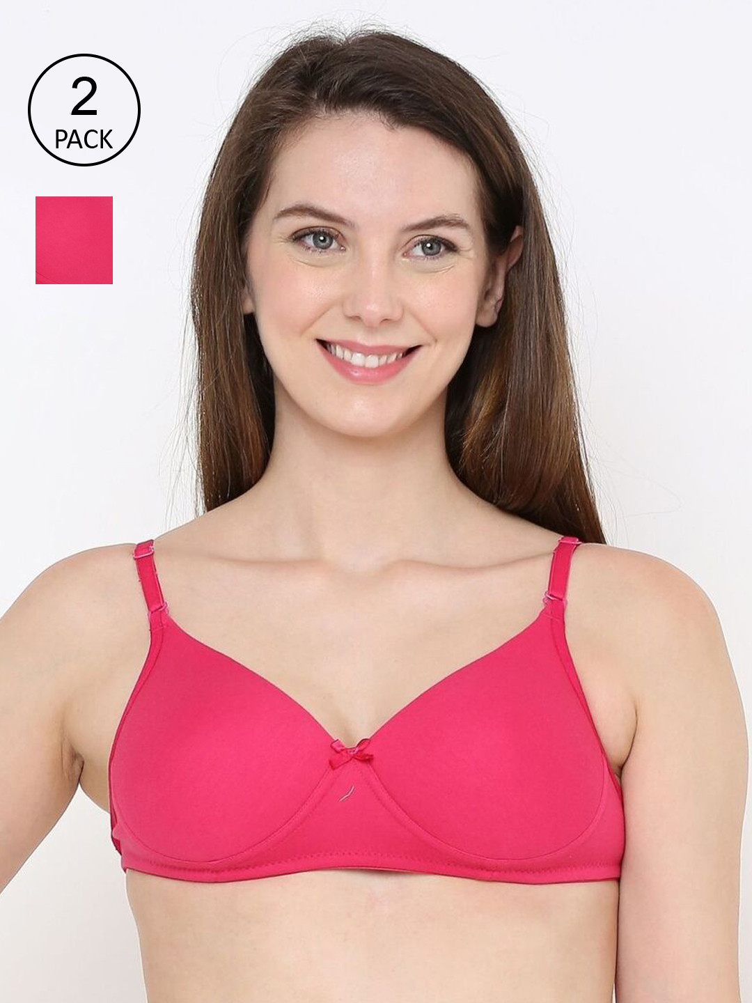 

Berrys Intimatess Pink Pack Of 2 Lightly Padded Bra