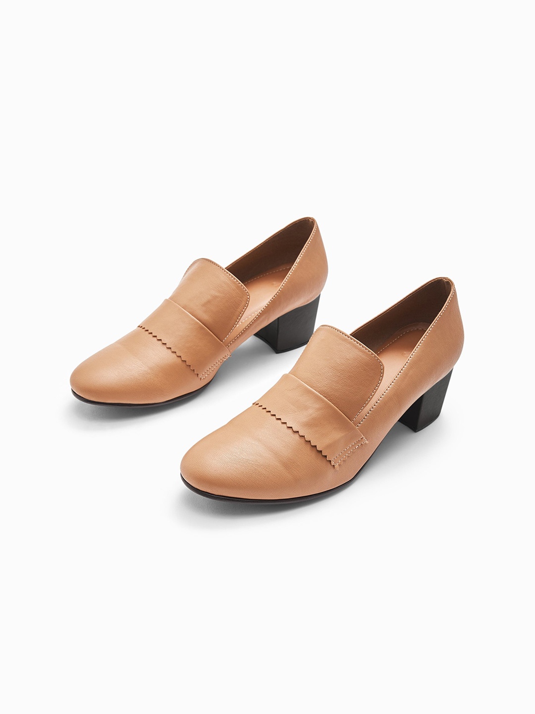 

The Label Life Women Brown Leather Loafers