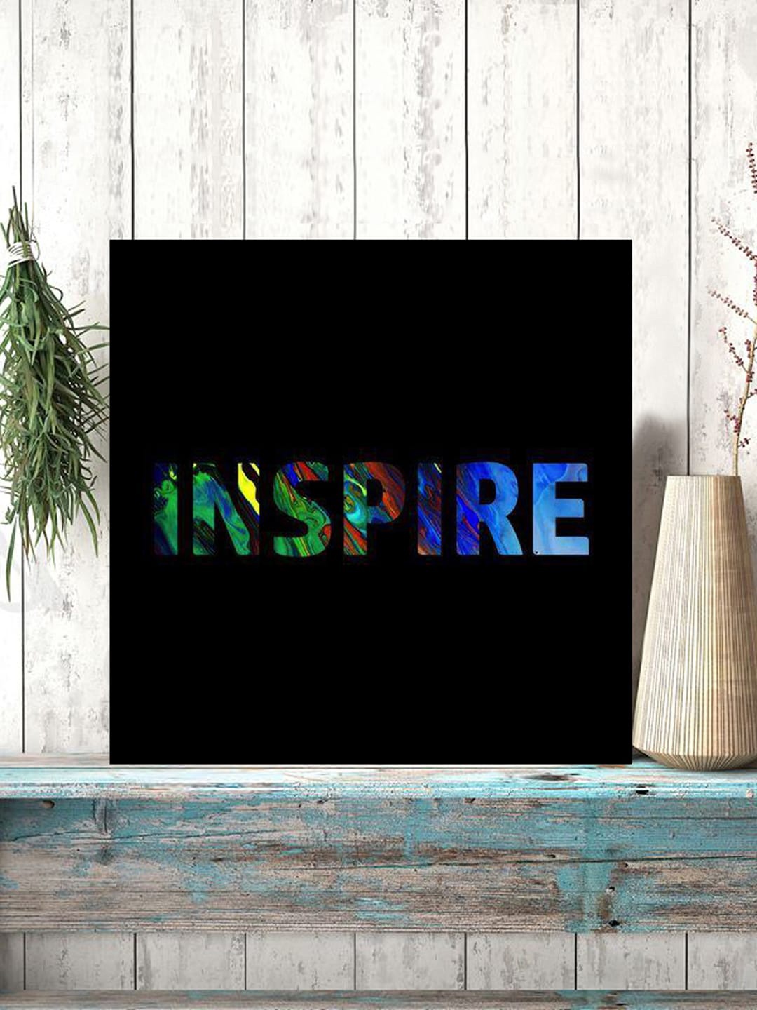 

Gallery99 Black & Blue Printed Framed Wall Art