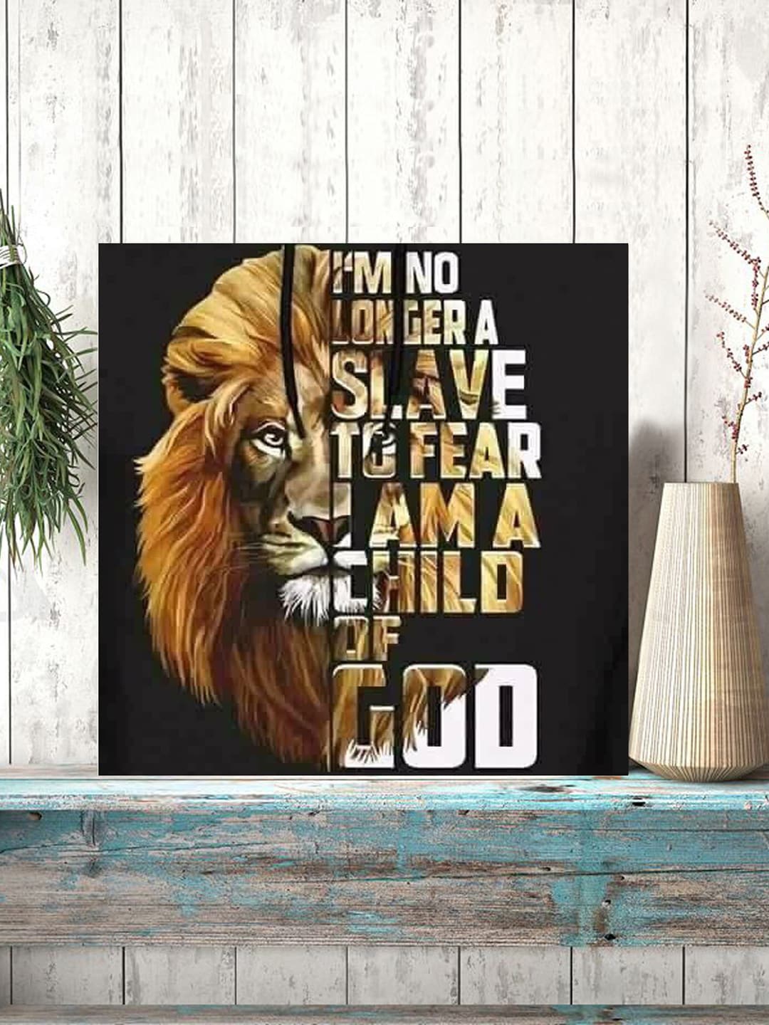 

Gallery99 Black & Gold LION Textured Wall Art