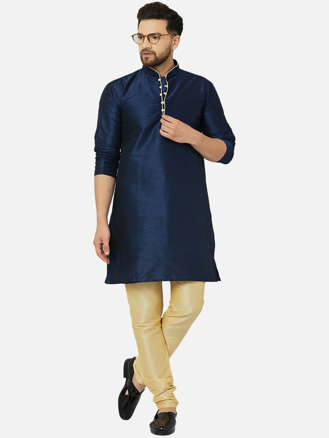 

Kaifoo Men Brown Kurta with Pyjamas