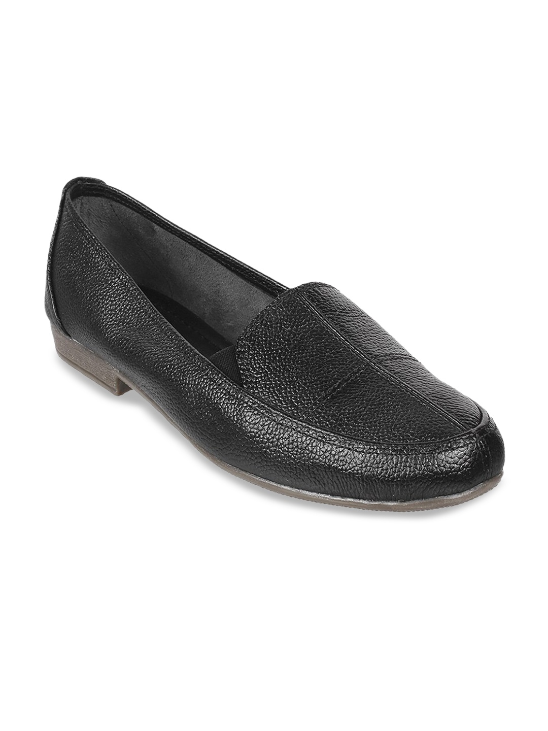 

WALKWAY by Metro Women Black Textured Ballerinas Flats