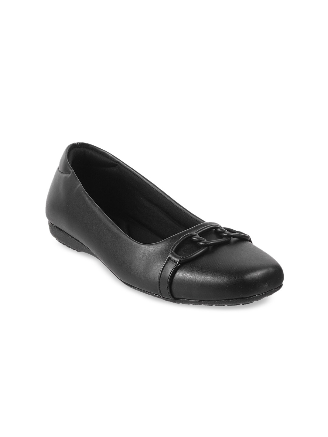 

WALKWAY by Metro Women Black Ballerinas with Buckles Flats