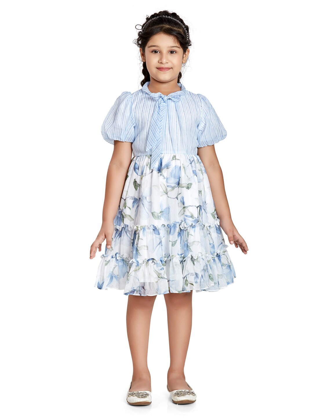 

Peppermint Blue Floral Dress