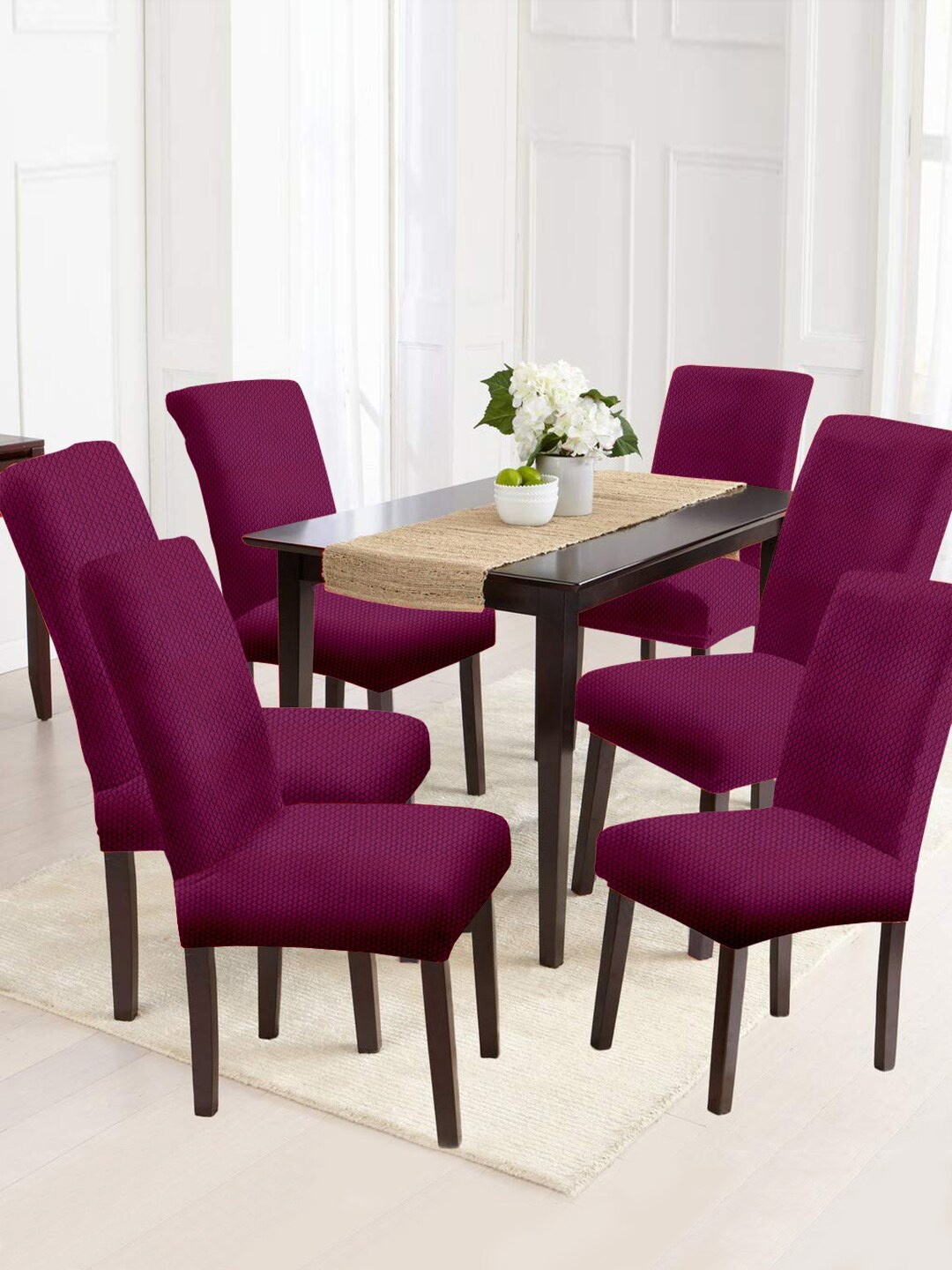 

Cortina Set of 6 Purple Chair Cover