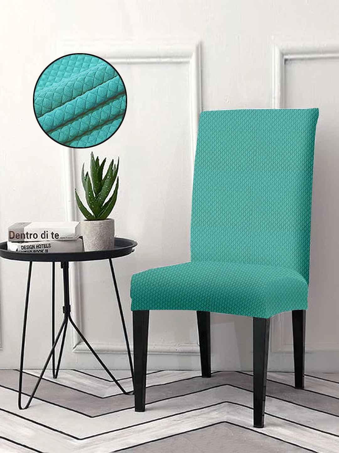 

Cortina Blue Chair Cover