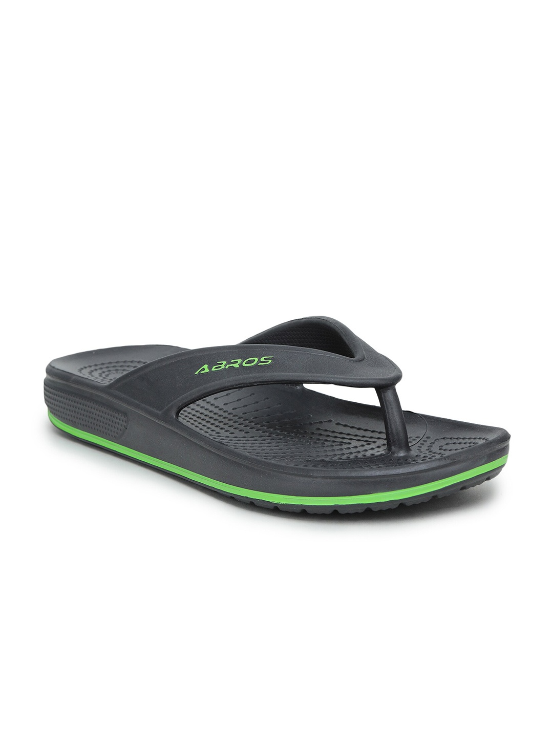

ABROS Men Grey & Green Comfort Sandals