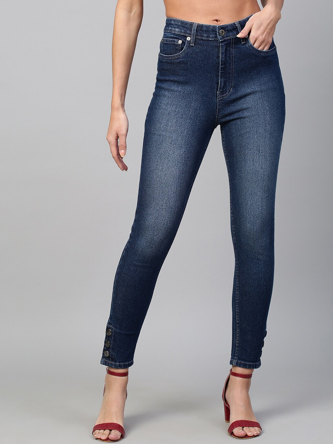 

Chemistry Denim Navy Blue Skinny Fit Jeans
