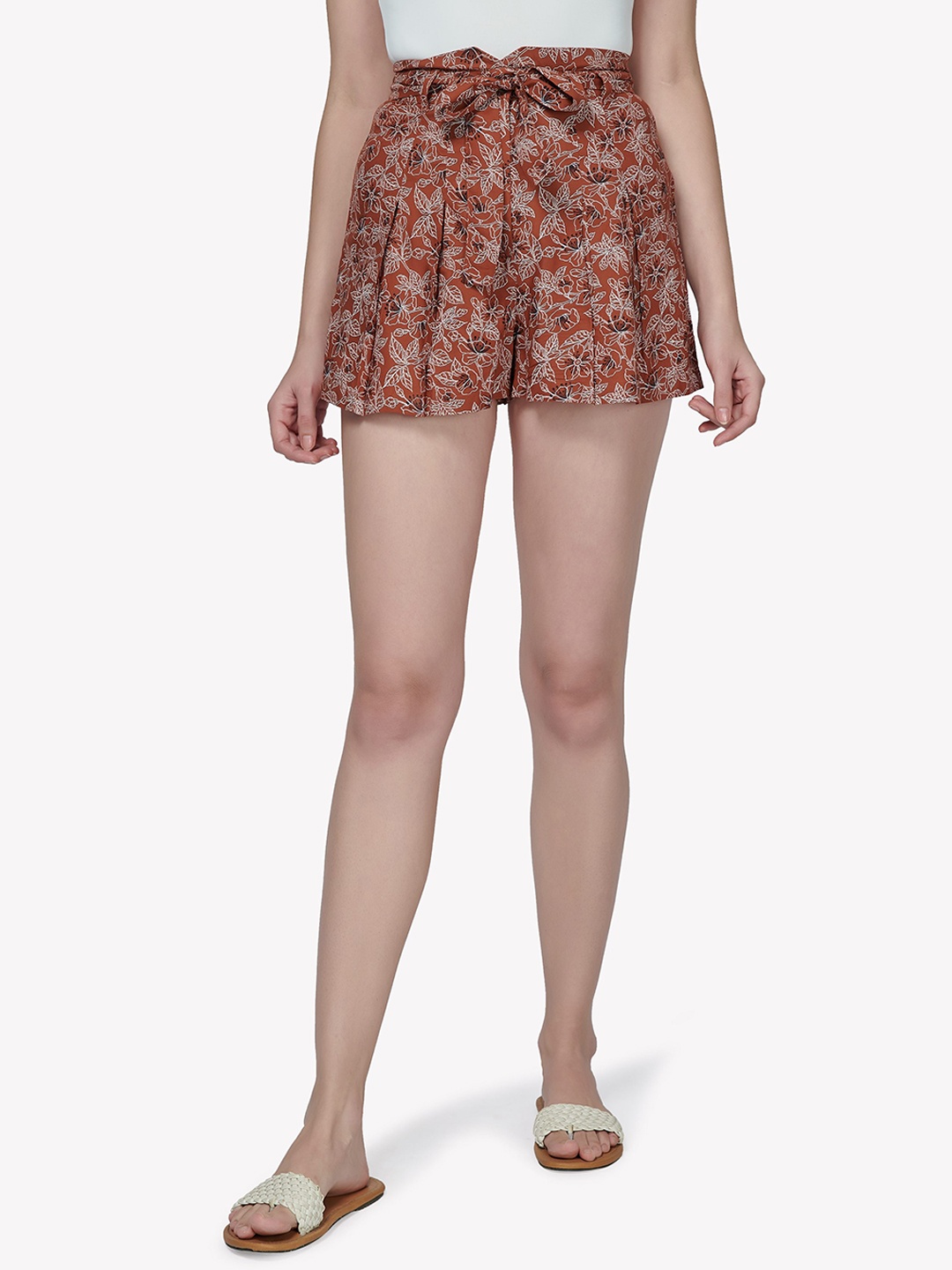 

VASTRADO Women Orange Printed Skorts Skirts