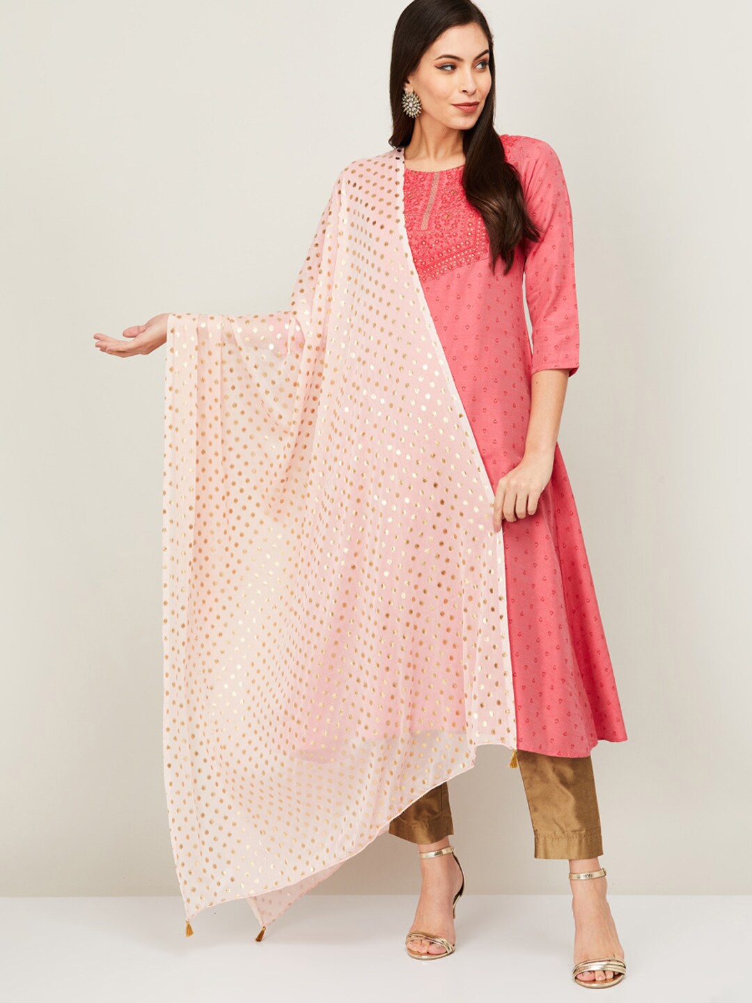 

Melange by Lifestyle Women Pink Dupatta