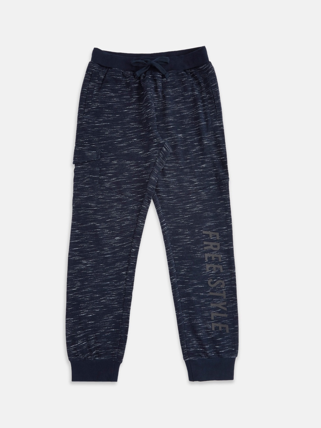 

Pantaloons Junior Boys Navy Blue Textured Joggers