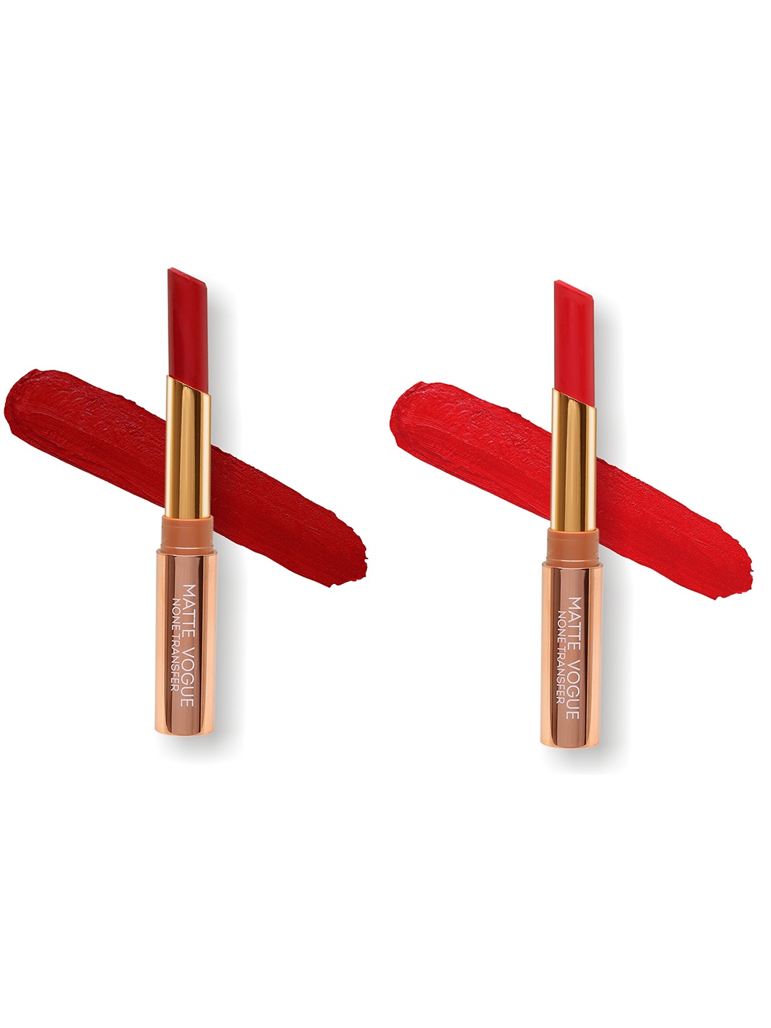 

ME-ON Set of 2 Matte Vogue None-Transfer Lipsticks - Shade 02 & 05, Maroon