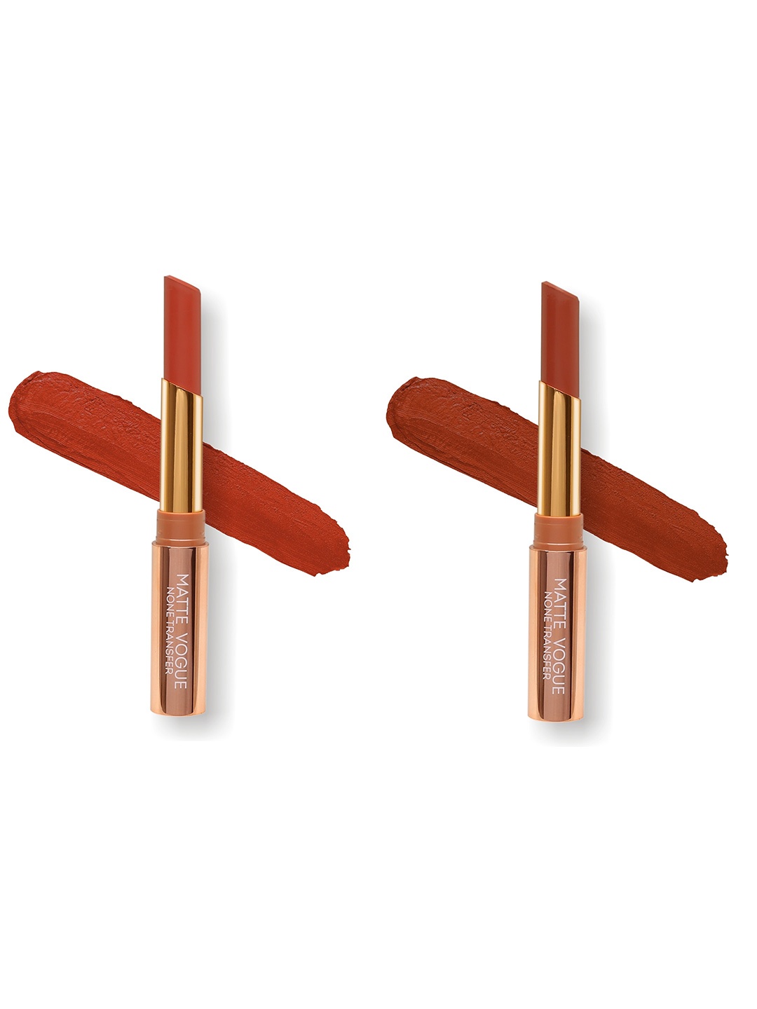 

ME-ON Set of 2 Matte Vogue None-Transfer Lipsticks - Shade 15 & 16, Red