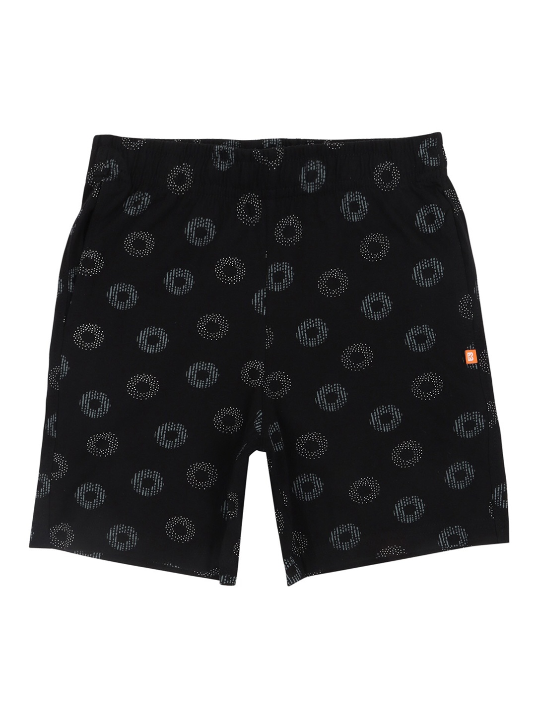 

PROTEENS Girls Black Printed Cotton Shorts