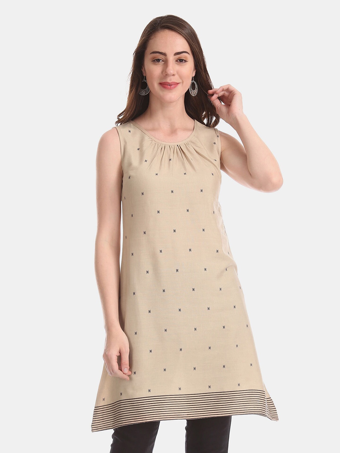 

Bronz Women Beige Tunics