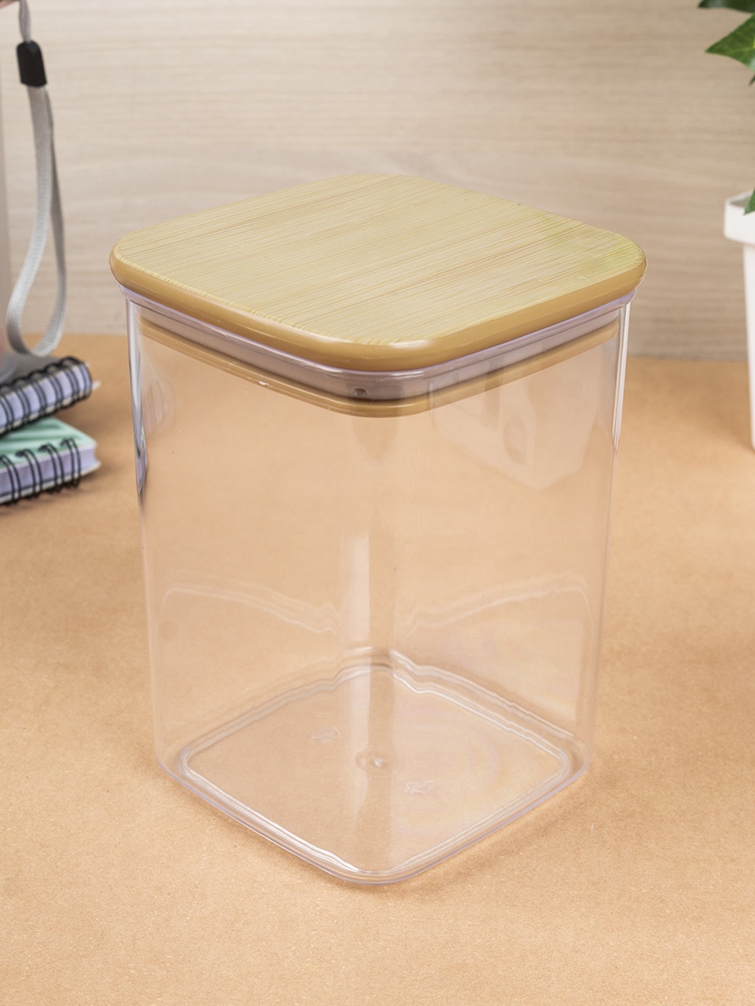 

MARKET99 Brown & Transparent Solid Jar