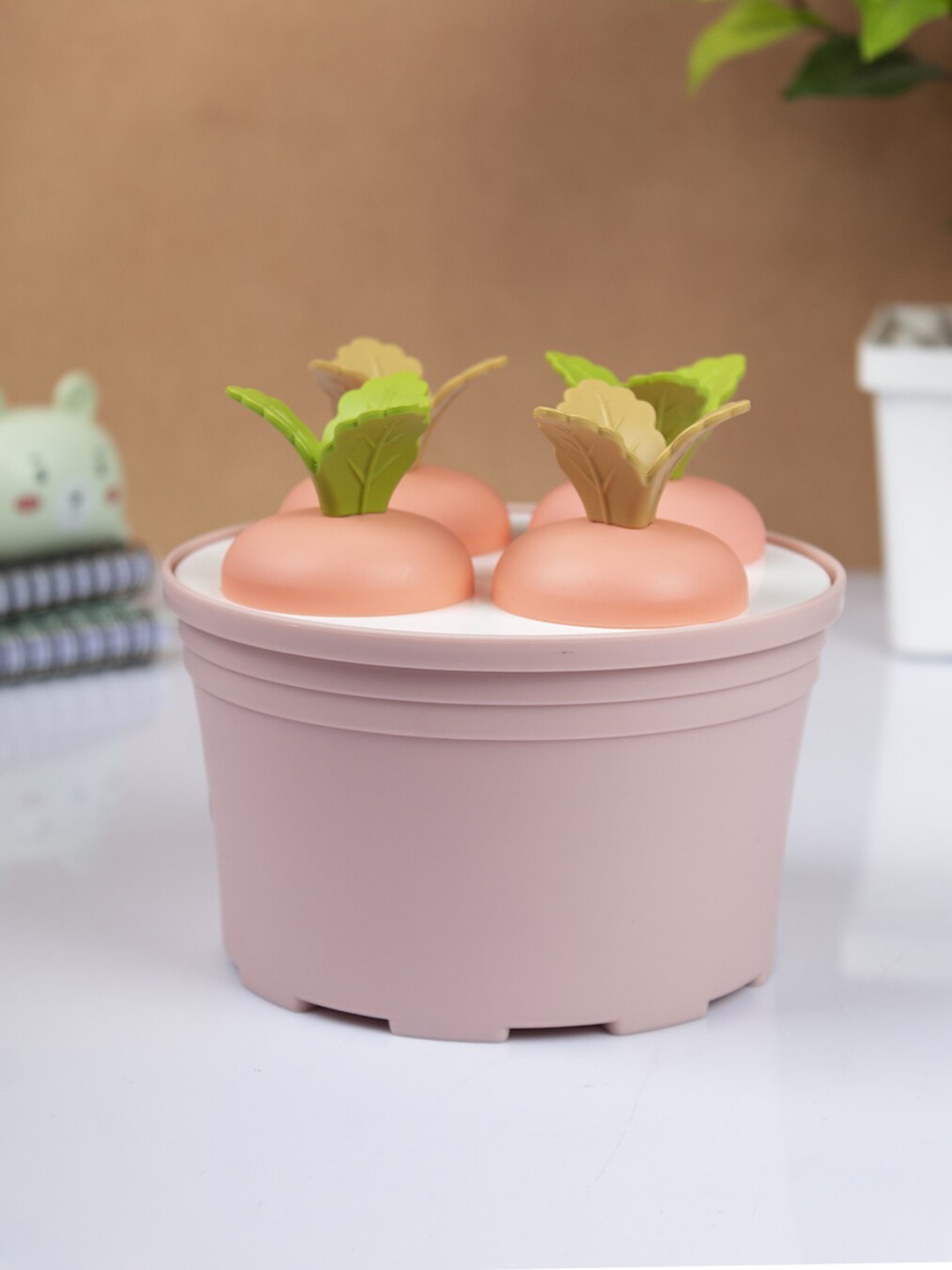 

MARKET99 Pink & Green Artificial Flower With Pot